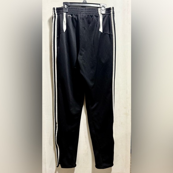ADIDAS CLIMALITE TAPERED ATHLETIC PANTS BLACK & WHITE MEN’S SIZE-M RN# 119208 - Picture 4 of 9